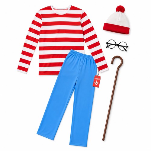 Men where wally costume - where`s, wally?