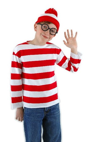 Where waldo shirt hat and - shirt,,