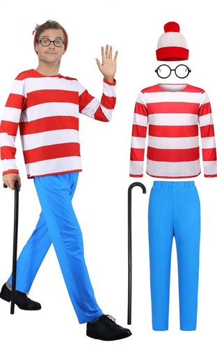 Where waldo cosplay costume - where's,
