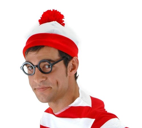 Where waldo costume - costume, beanie