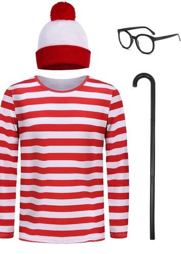 Where waldo costume striped - waldo,